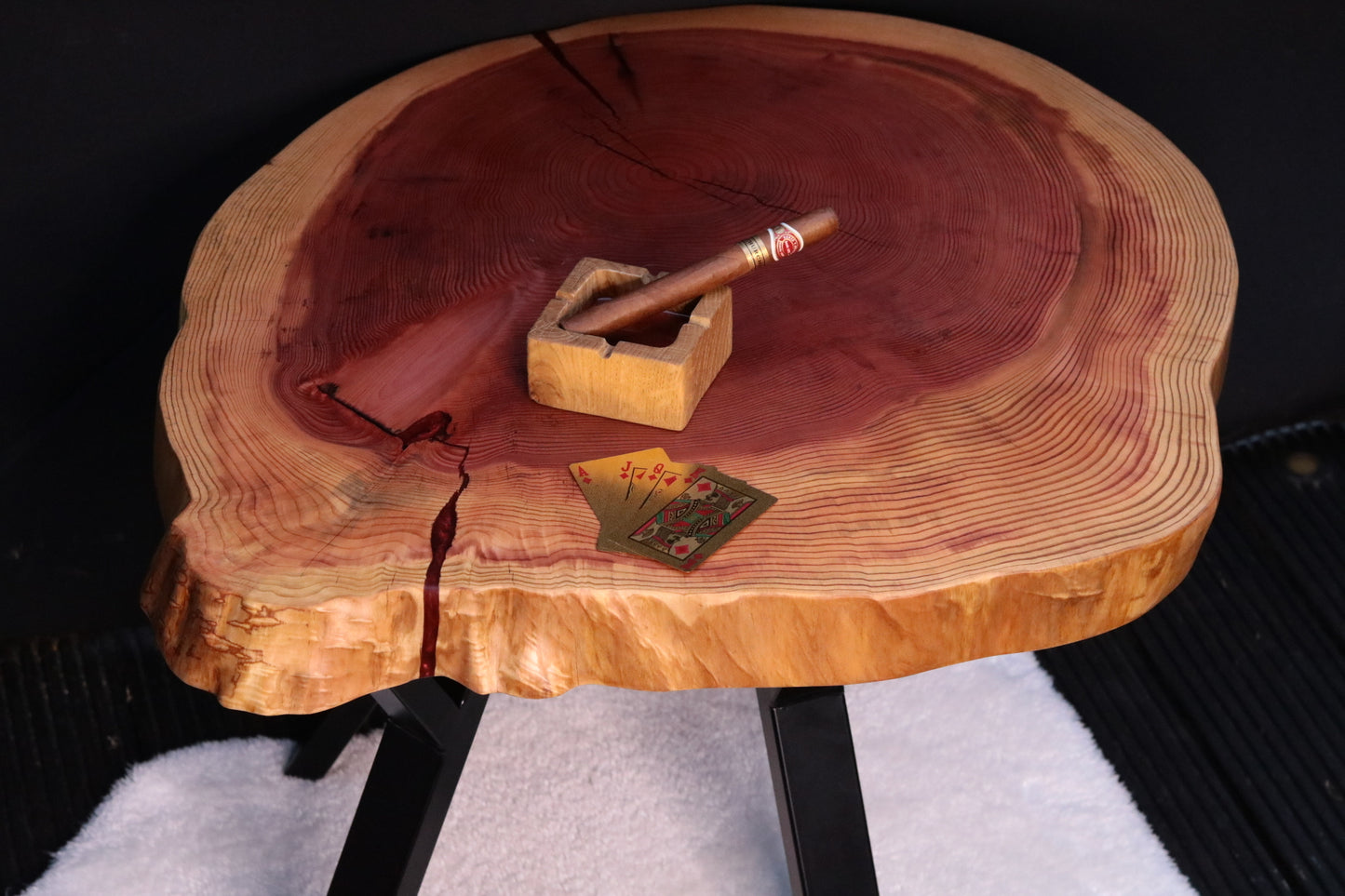 Redwood Cookie Coffee Table