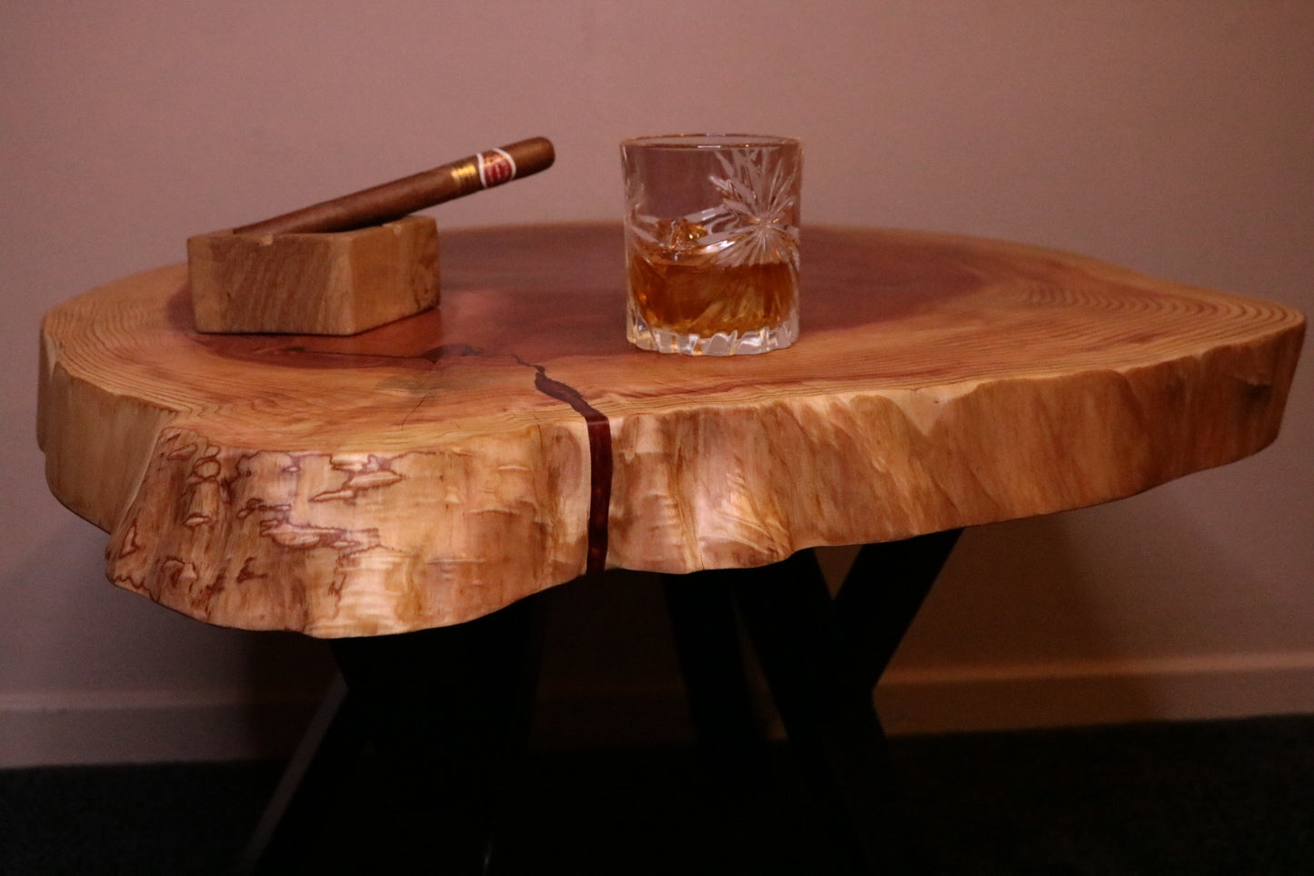Redwood Cookie Coffee Table