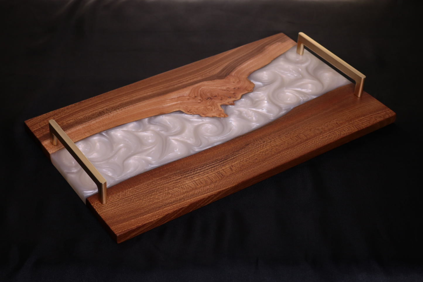 Pearlescent Burl Elm Serving Board