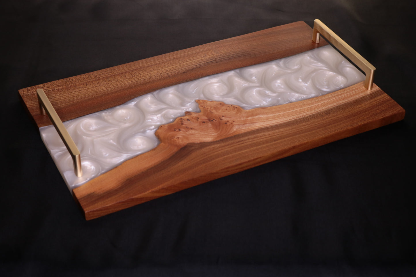 Pearlescent Burl Elm Serving Board