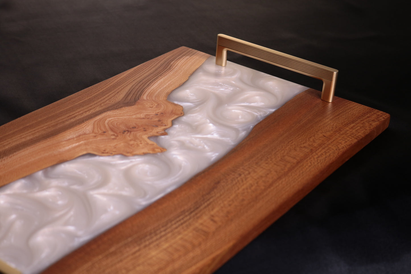 Pearlescent Burl Elm Serving Board