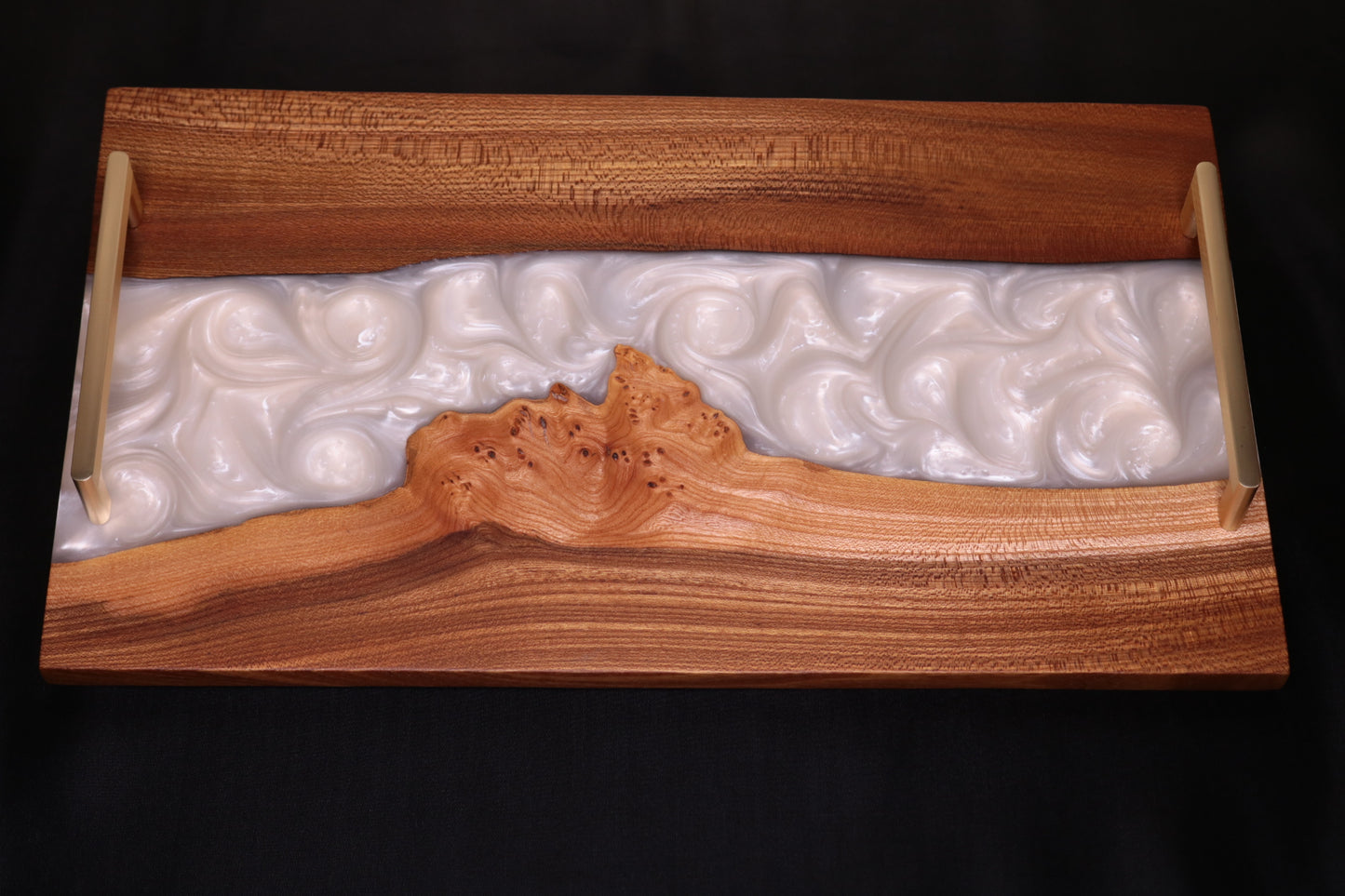 Pearlescent Burl Elm Serving Board