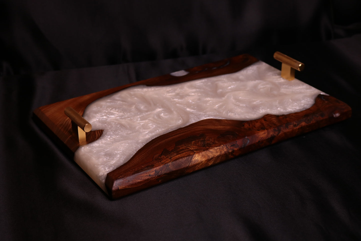 Pearlescent Burl Elm Serving Board