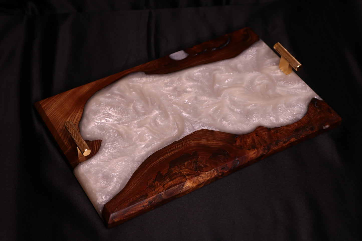 Pearlescent Burl Elm Serving Board