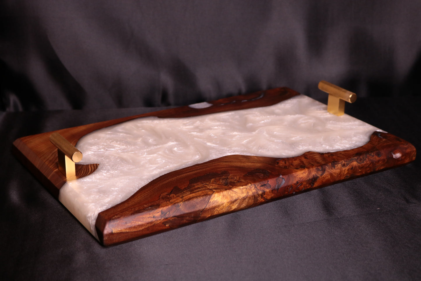Pearlescent Burl Elm Serving Board