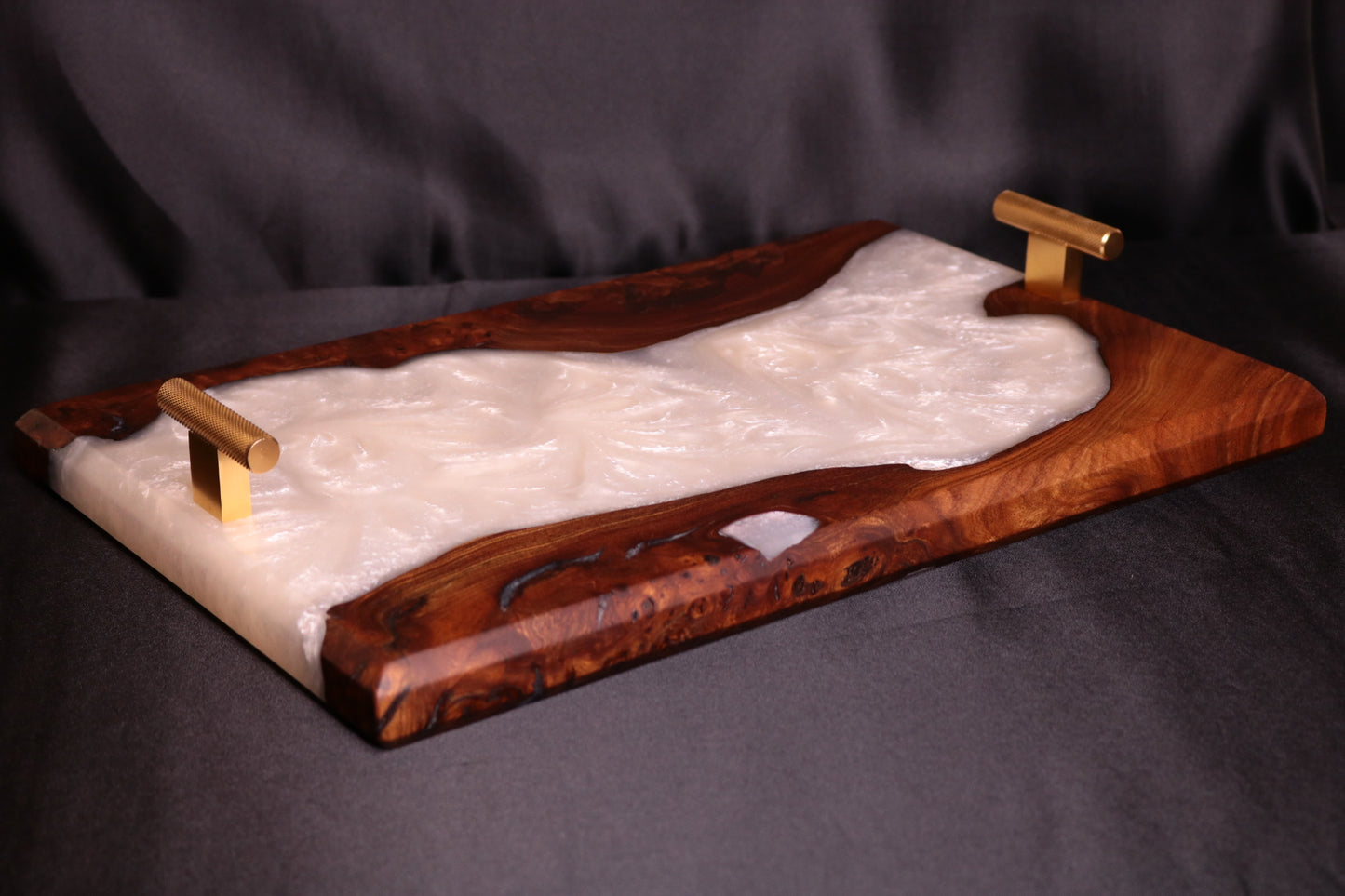 Pearlescent Burl Elm Serving Board