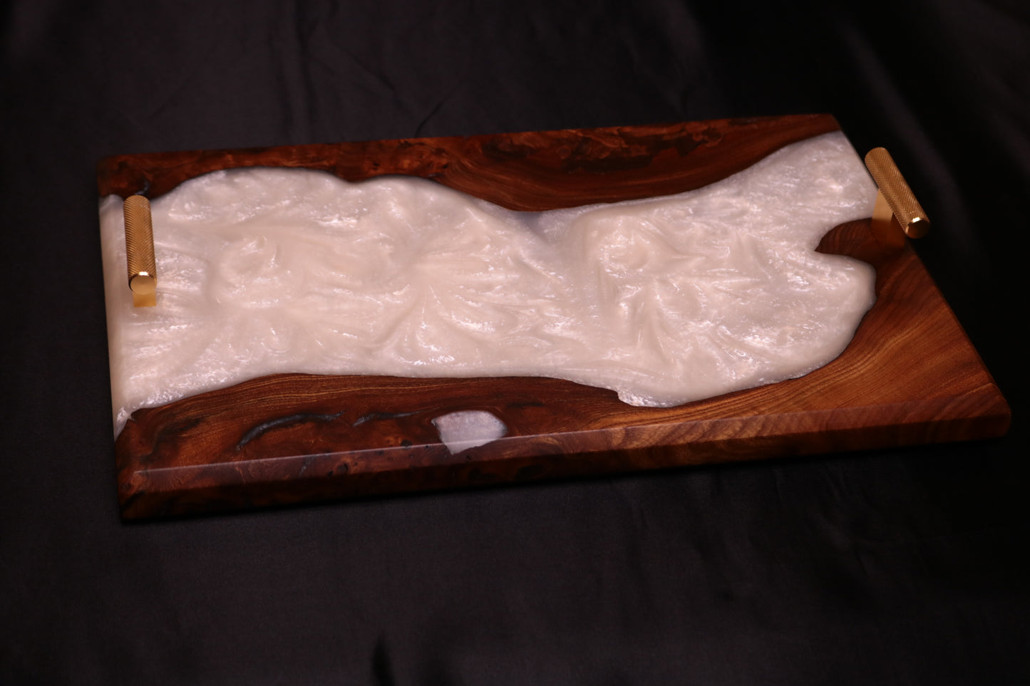 Pearlescent Burl Elm Serving Board