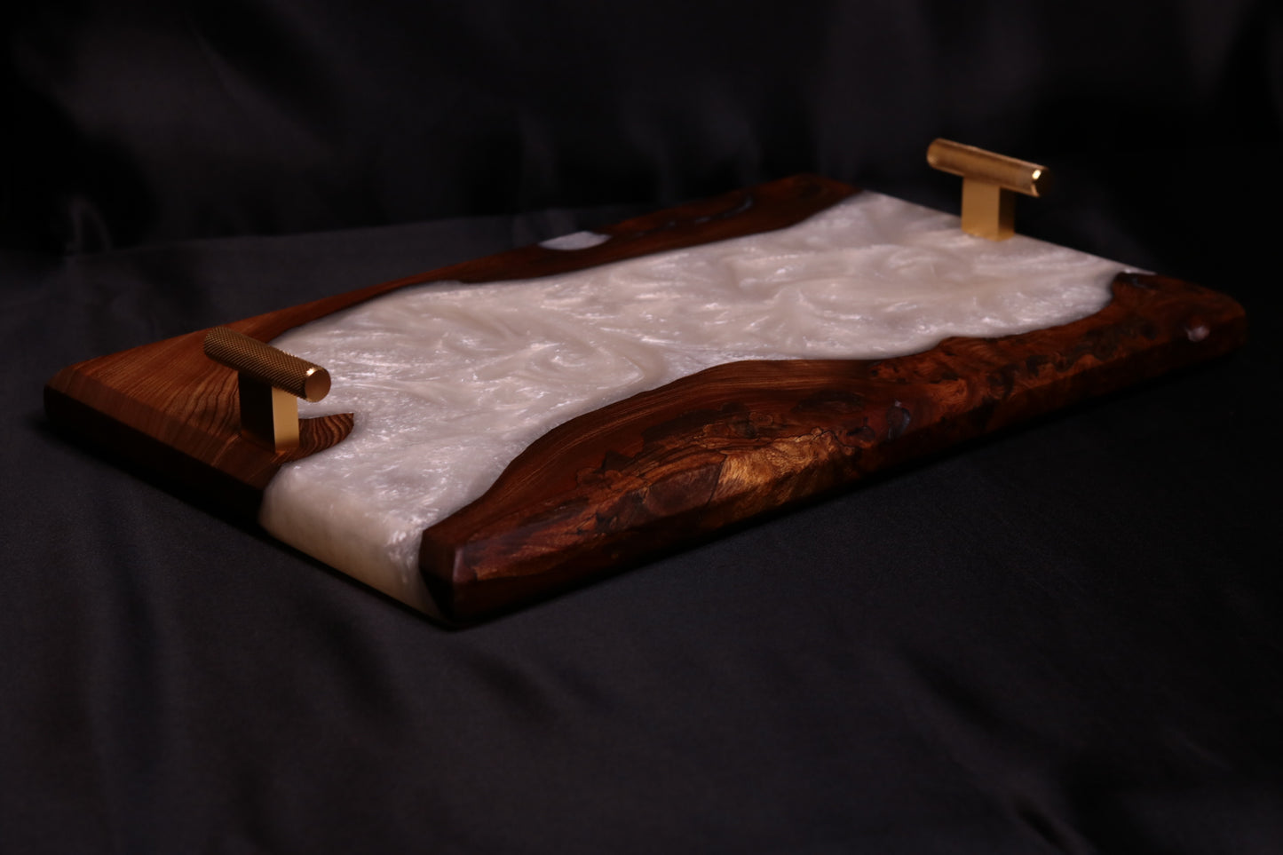 Pearlescent Burl Elm Serving Board