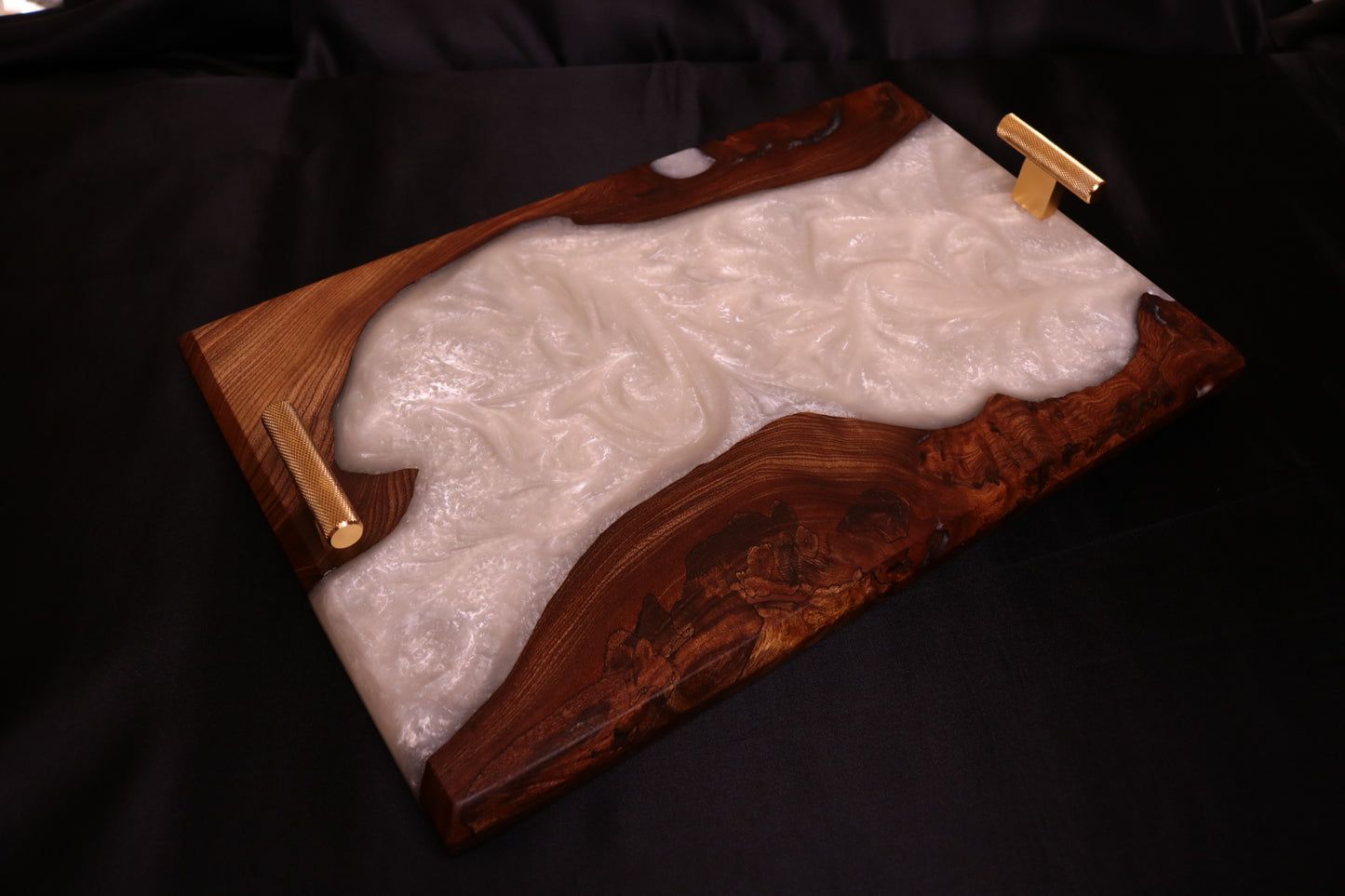 Pearlescent Burl Elm Serving Board