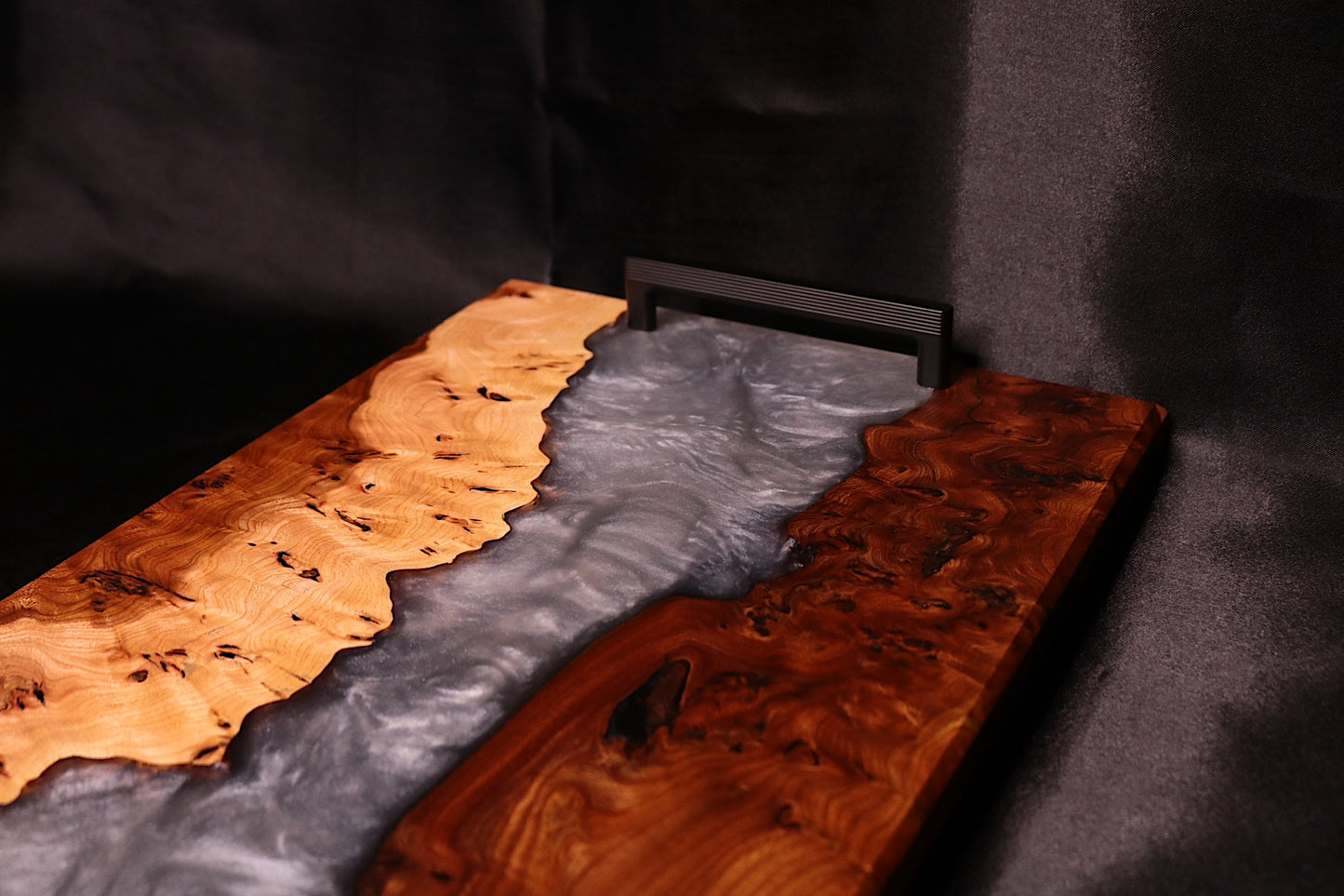 Burl Elm Storm Resin Serving Board