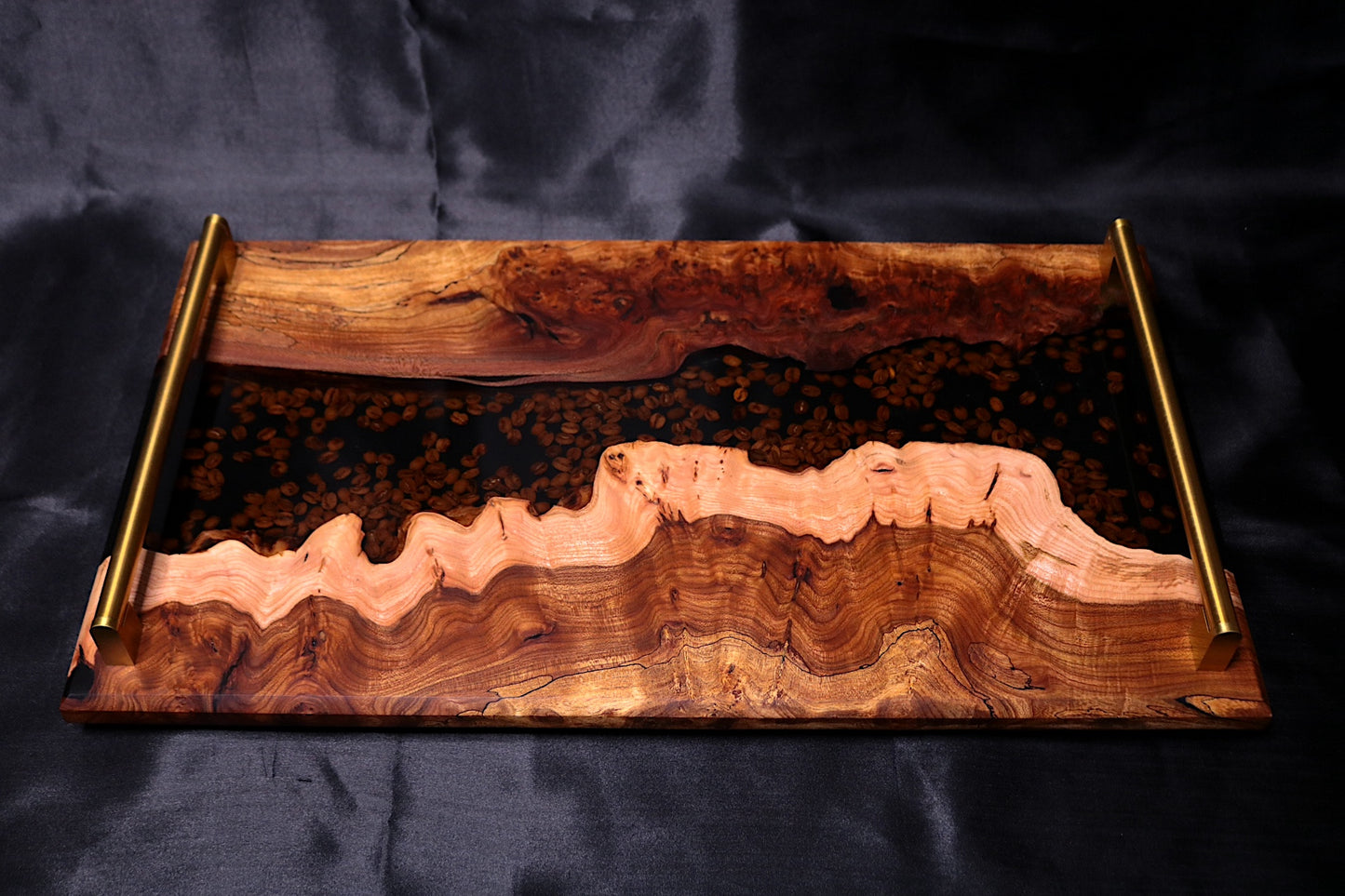 Burl Elm Coffee Bean Infused XL Serving Board