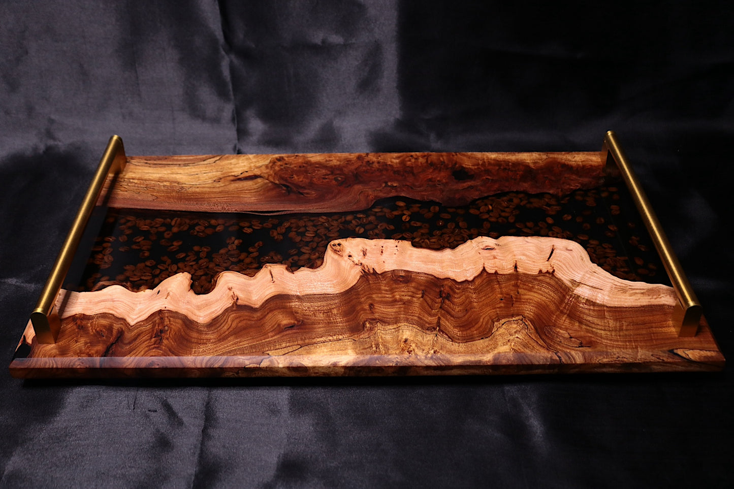 Burl Elm Coffee Bean Infused XL Serving Board