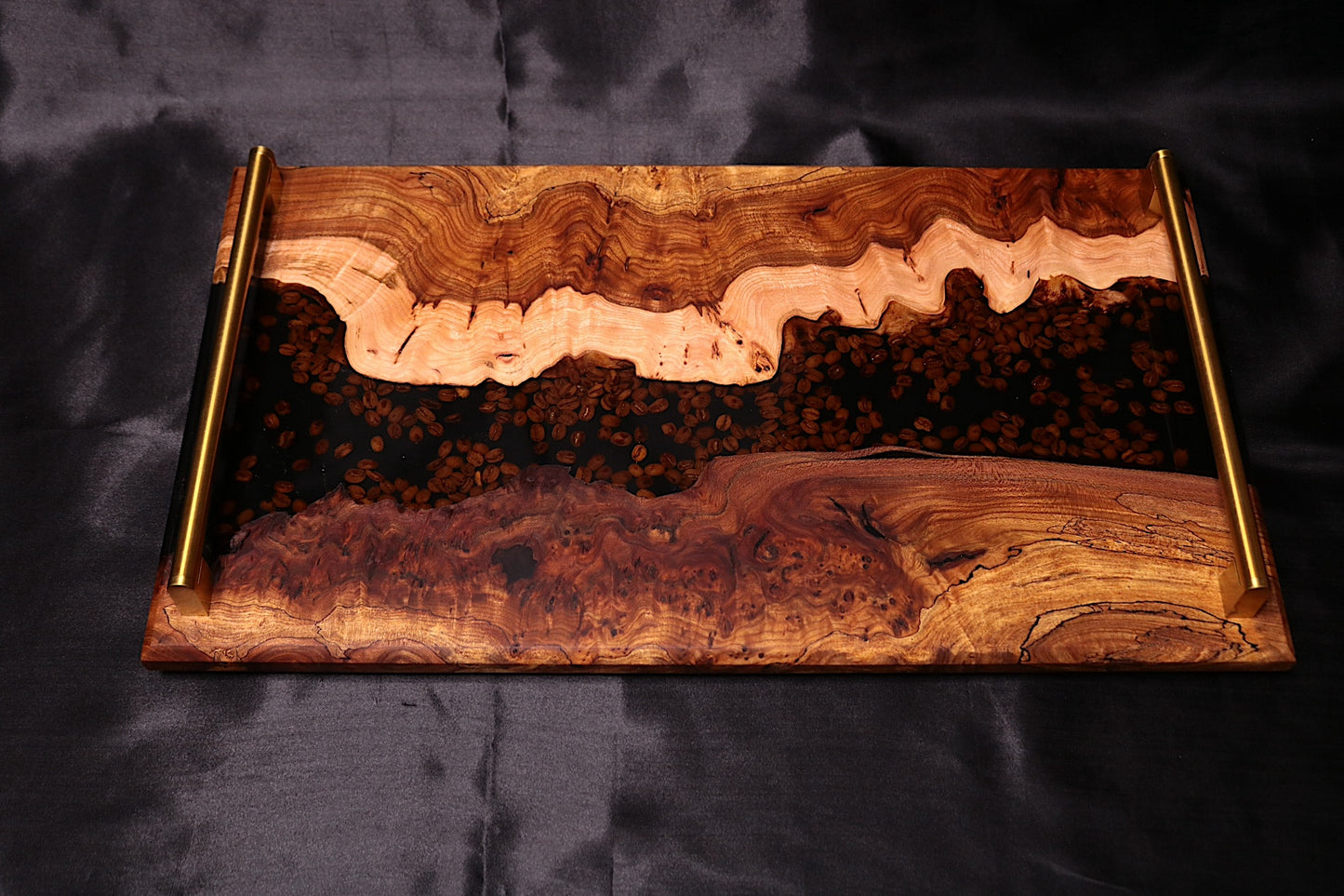 Burl Elm Coffee Bean Infused XL Serving Board