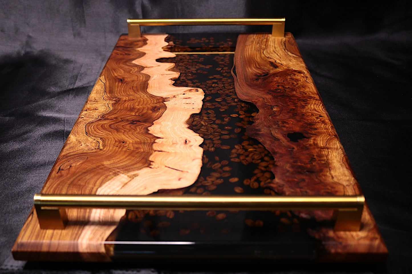 Burl Elm Coffee Bean Infused XL Serving Board