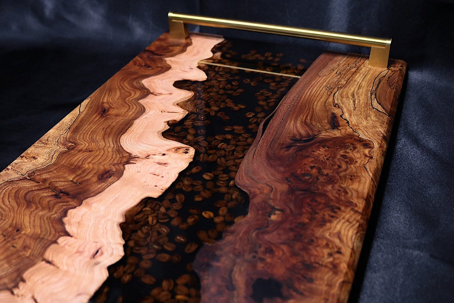Burl Elm Coffee Bean Infused XL Serving Board