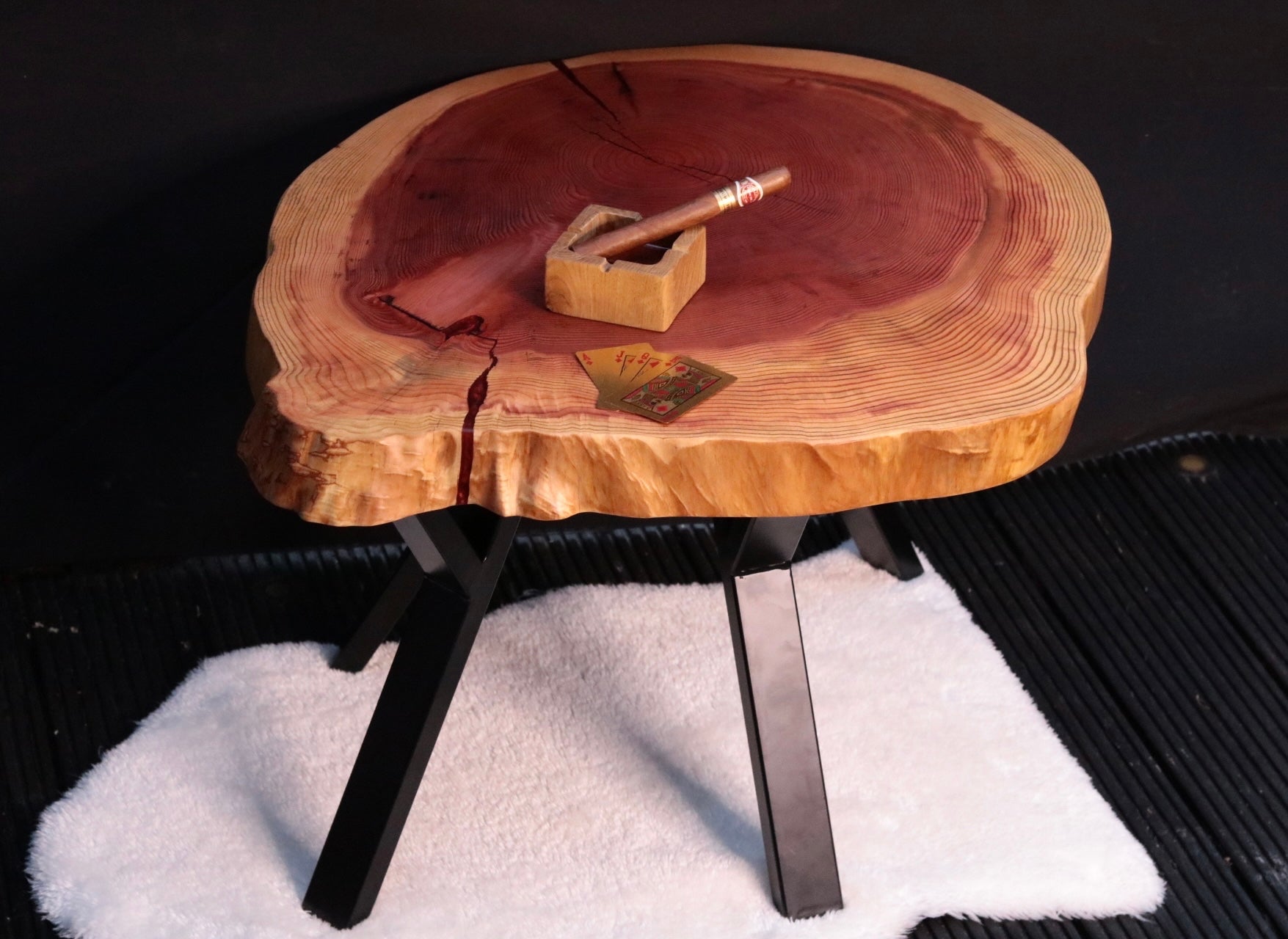Redwood coffee table discount