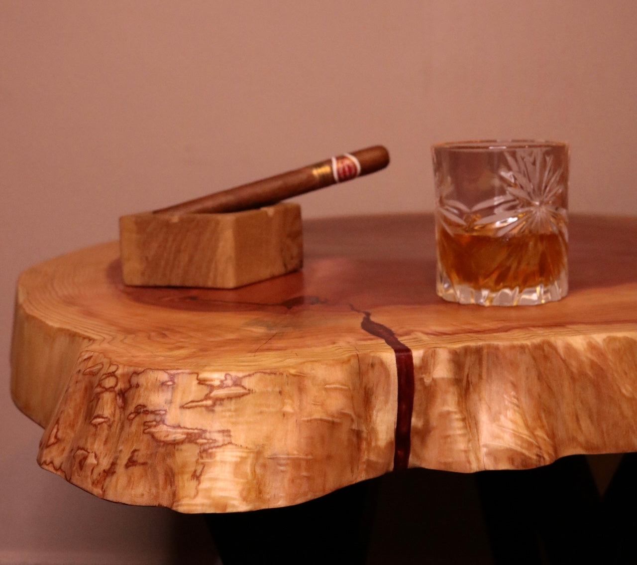 Redwood Cookie Coffee Table