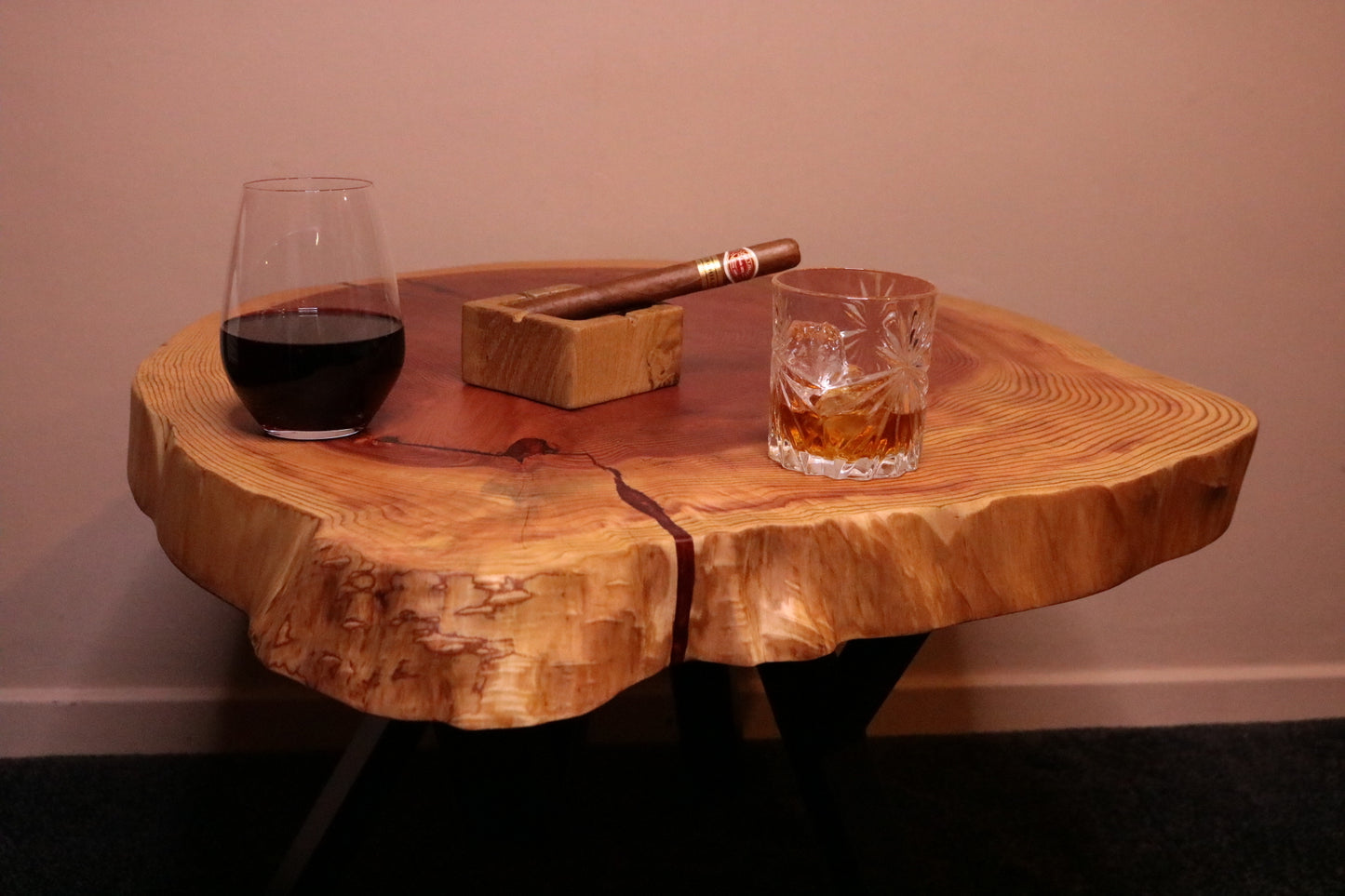 Redwood Cookie Coffee Table