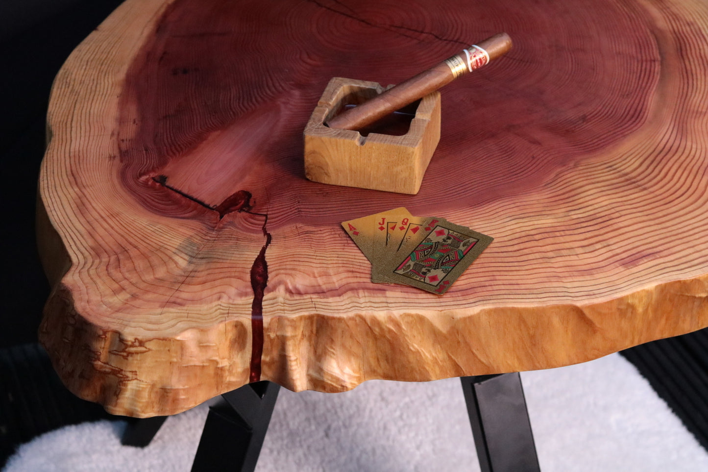 Redwood Cookie Coffee Table