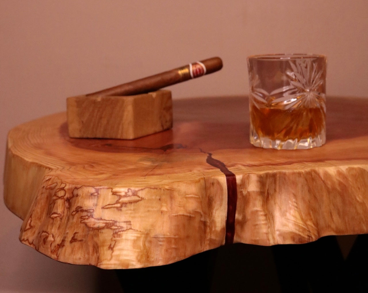 Redwood Cookie Coffee Table