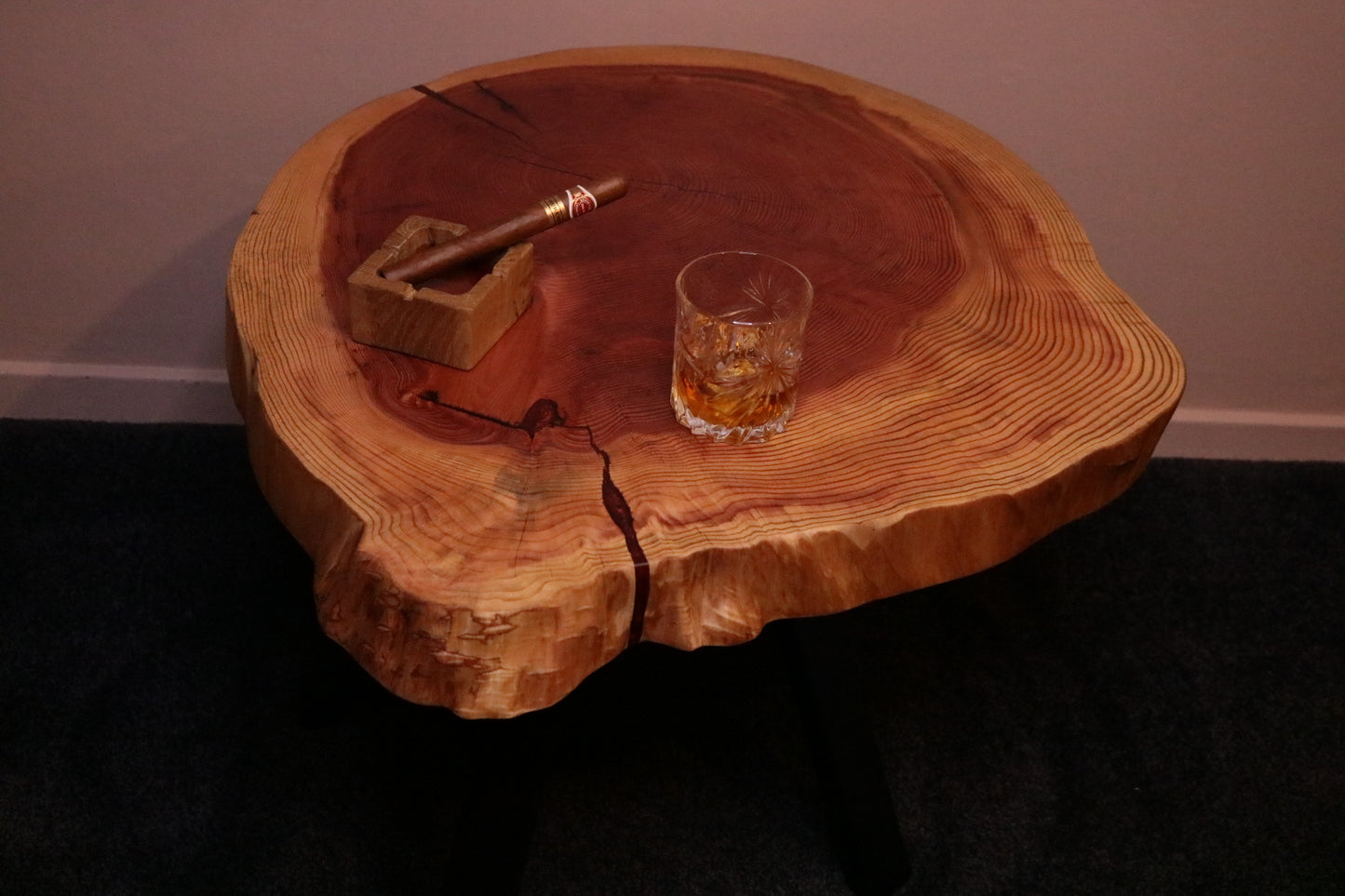 Redwood Cookie Coffee Table