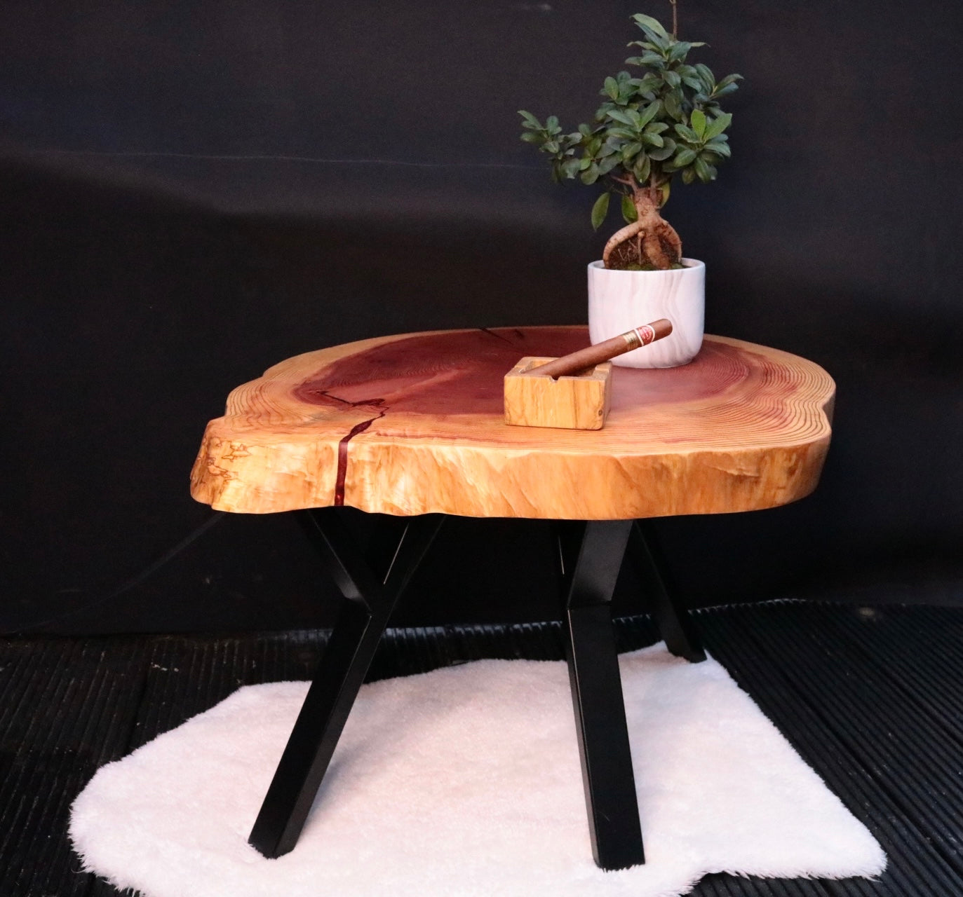 Redwood coffee table discount