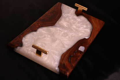 Pearlescent Burl Elm Serving Board