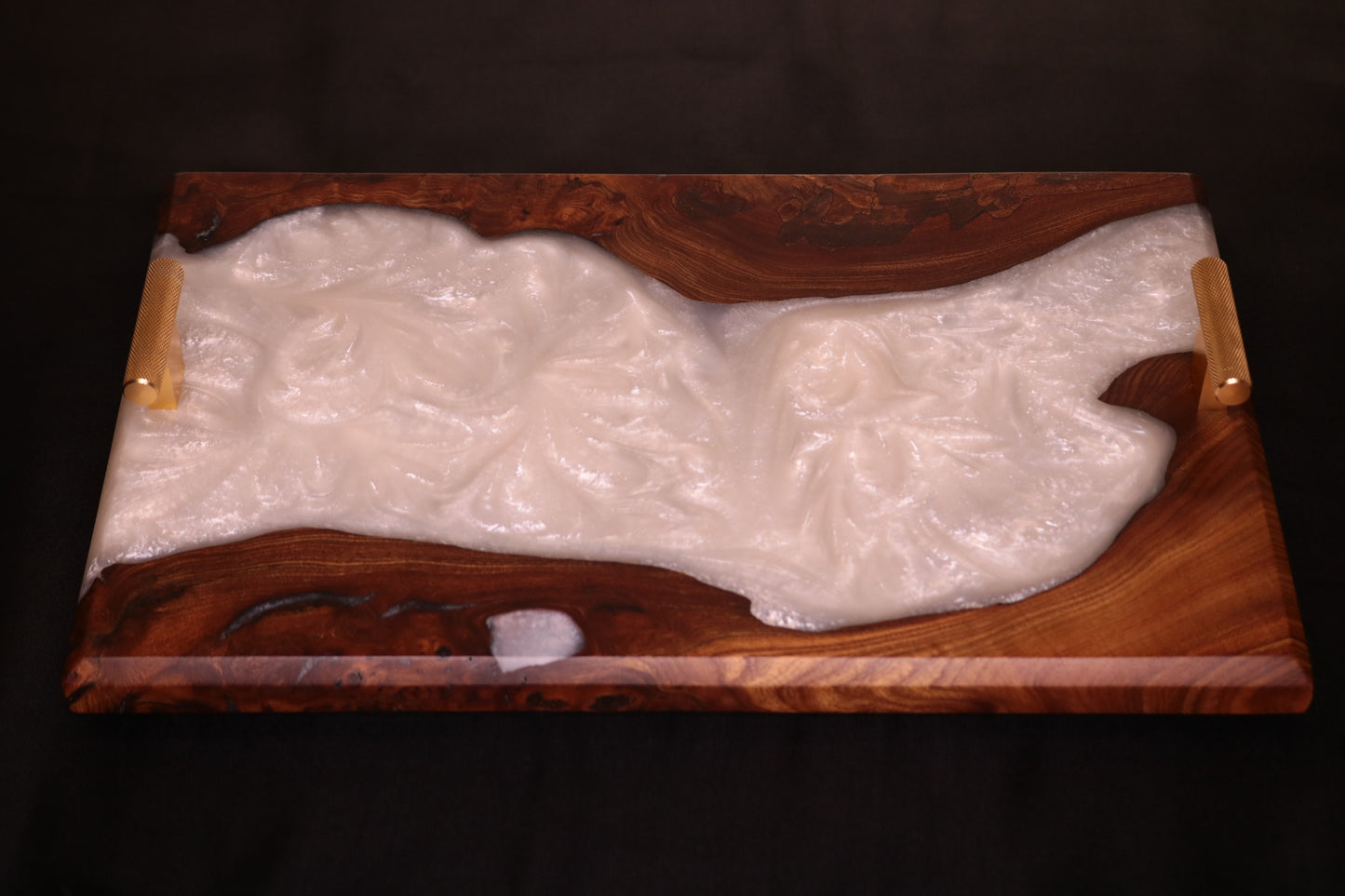 Pearlescent Burl Elm Serving Board