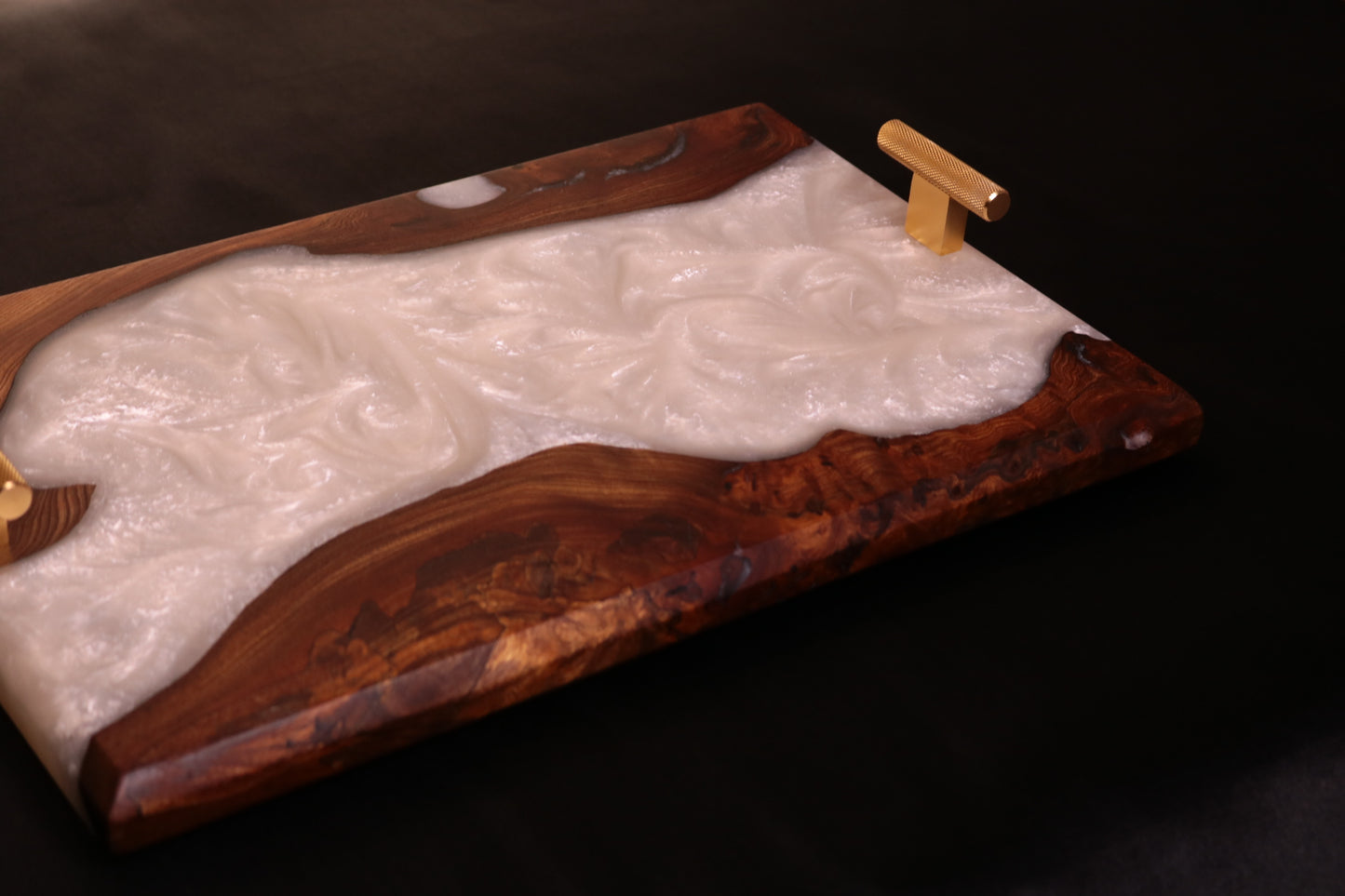 Pearlescent Burl Elm Serving Board