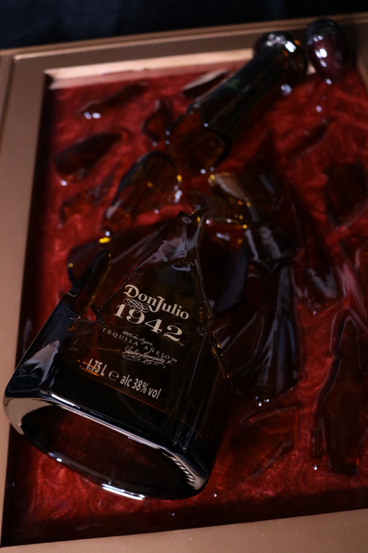 Don Julio 1942 Magnum Bottle Resin Art