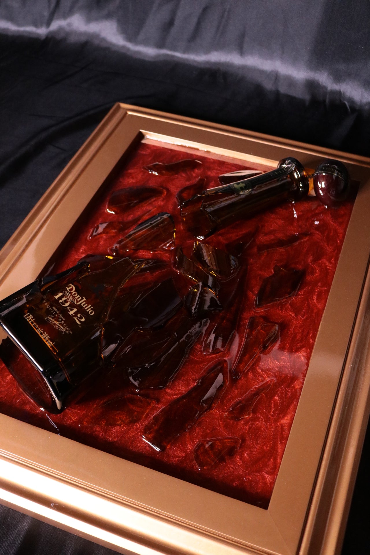 Don Julio 1942 Magnum Bottle Resin Art